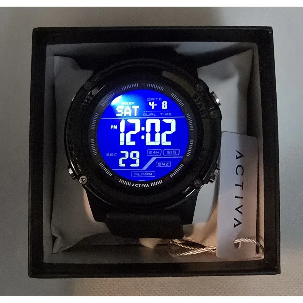 Activa Voyager of Time X Invicta Men's Digital Watch - 52mm, Black ACW8125-001